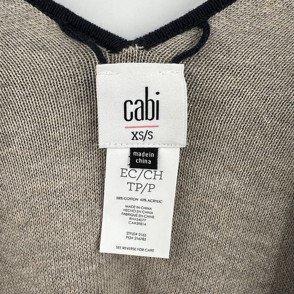 Cabi Open Front Wrap Shawl Reversible Cardigan Sweater Blue Style 3163 Size XS/S - Picture 8 of 9